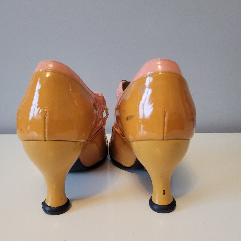 Fluevog Bellevue Pearl Hart Criss Crossed Mary Jane Heel, GUC, Size 7.5 - Picture 14 of 16